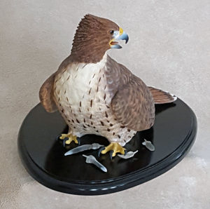 Carved Red Tail Hawk 