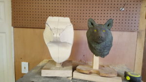Wolf head initial bandsaw work