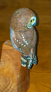 Fine Art, Owls, Sculputue, Wood carving, fine art, Nature, decor,