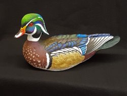 One of two drake wood ducks I carved for a client.